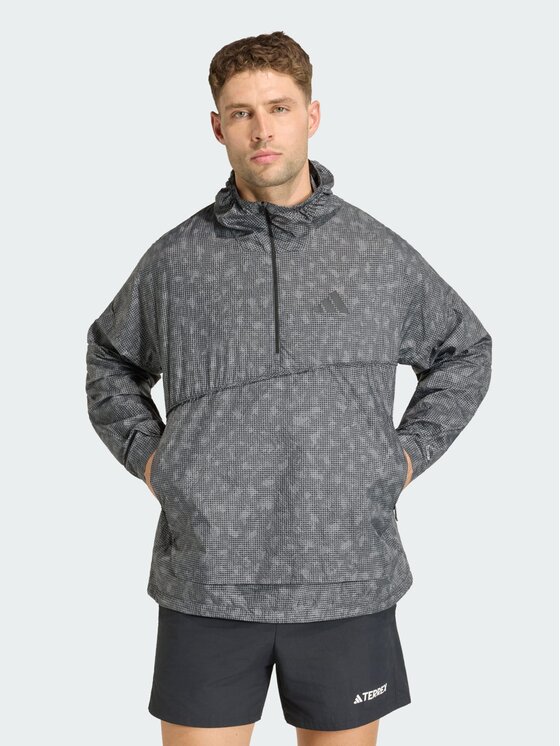 adidas adidas Wiatrówka 163160 Szary Loose Fit