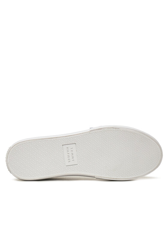 Tommy Hilfiger Tommy Hilfiger Laisvalaikio batai Hi Vulc Street Low FM0FM05312 Balta