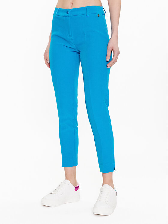 Maryley Pantaloni din material 23EB52Z/M08/43FI Albastru Slim Fit