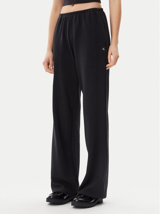 Calvin Klein Jeans Calvin Klein Jeans Pantaloni trening J20J225537 Negru Straight Fit