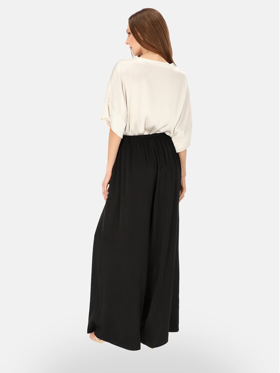 L’AF L’AF Spodnie materiałowe Sheron Czarny Wide Leg