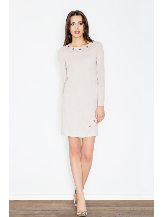 FIGL FIGL Φόρεμα M455 Μπεζ Regular Fit