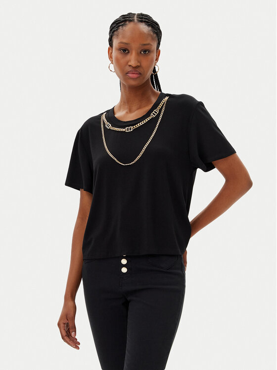 MET MET T-Shirt M10 262TP Czarny Regular Fit