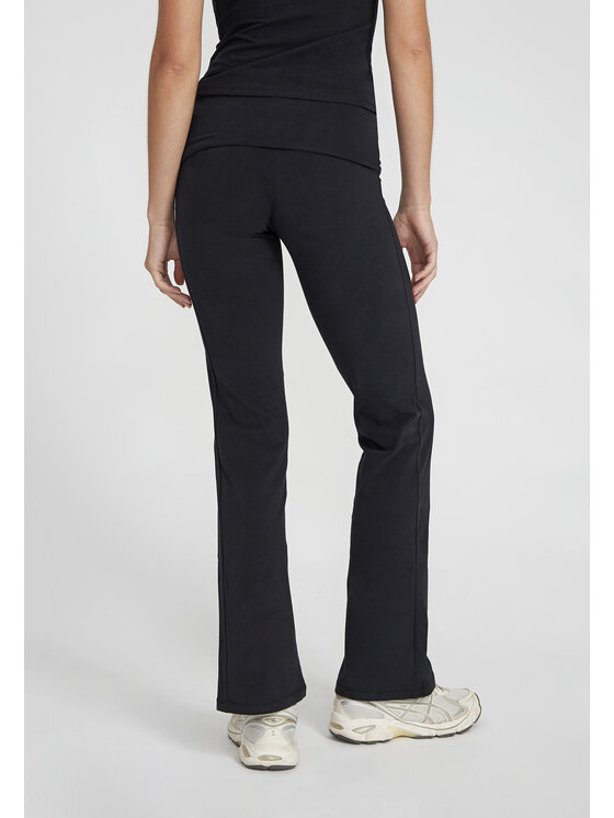 Style Republic Style Republic Legginsy Foldover Pants Czarny Athletic Fit