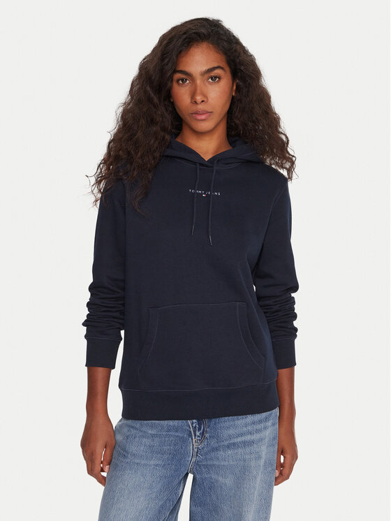 Tommy Jeans Tommy Jeans Bluză Linear DW0DW21963 Bleumarin Regular Fit
