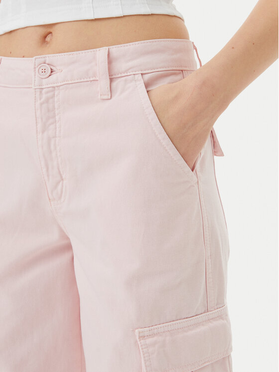 Guess Jeans Guess Jeans Džínsy W4YB61 WGCV1 Ružová Straight Leg