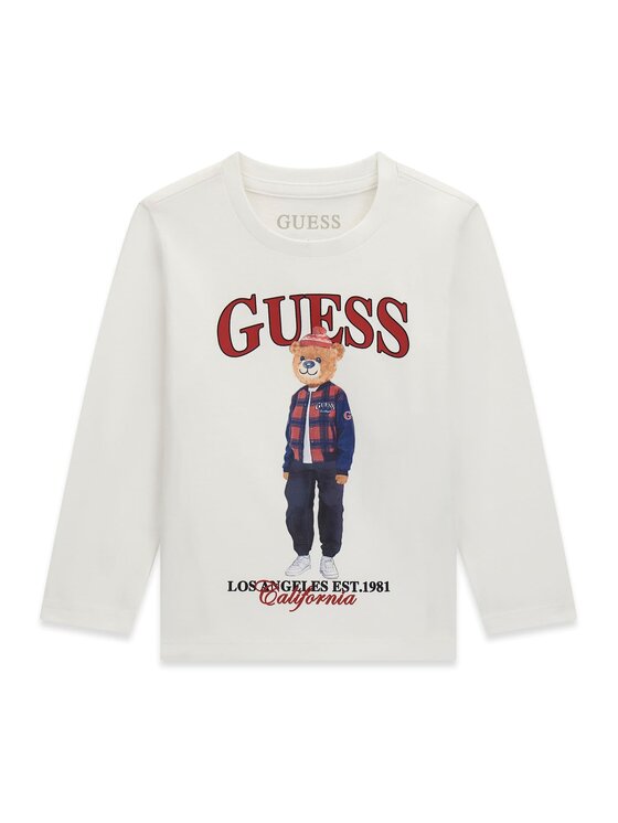 Guess Kids Guess Kids T-Shirt 184439 Biały Classic Fit