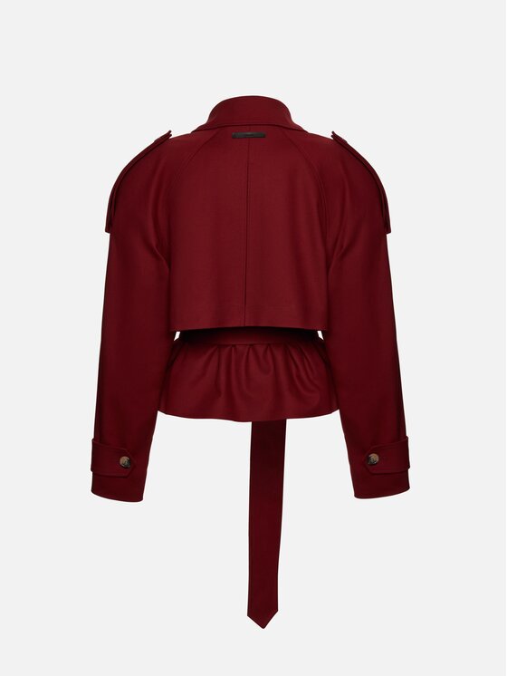 La Mania La Mania Trencz KARTER Bordowy Basic Fit