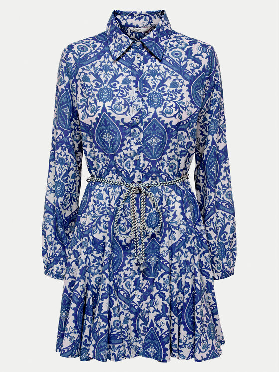 ONLY ONLY Hemdkleid Lumina 15305484 Blau Regular Fit