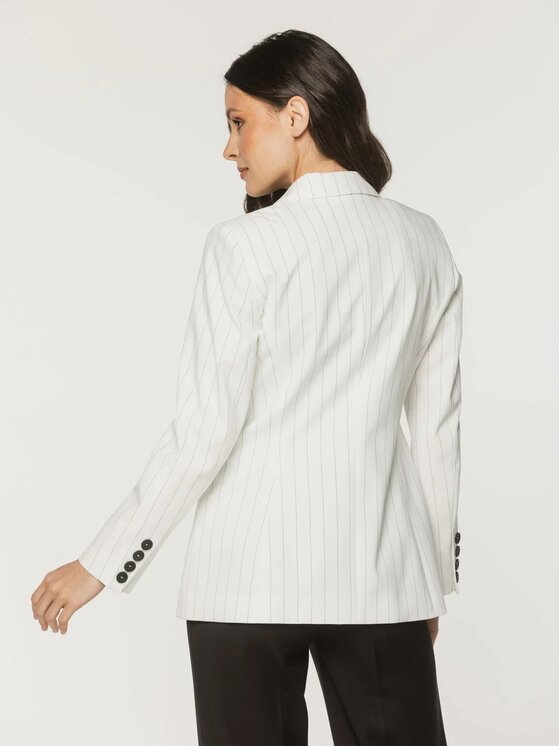 Willsoor Willsoor Marynarka 68111 Biały Slim Fit