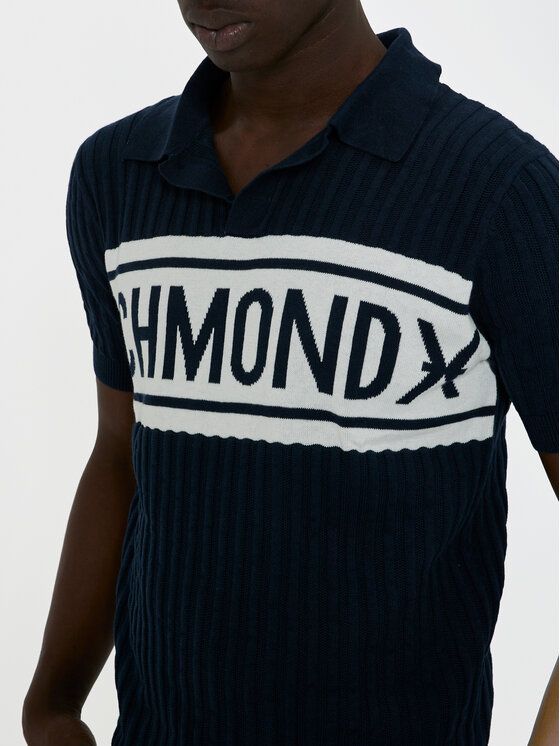 Richmond X Richmond X Polo Peiale UMP24216PO Granatowy Regular Fit