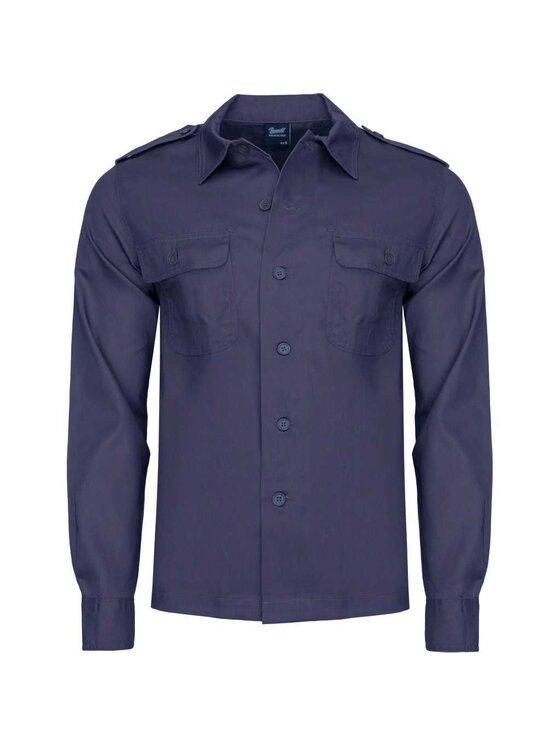 Brandit Brandit Koszula 4102.8.L Granatowy Regular Fit