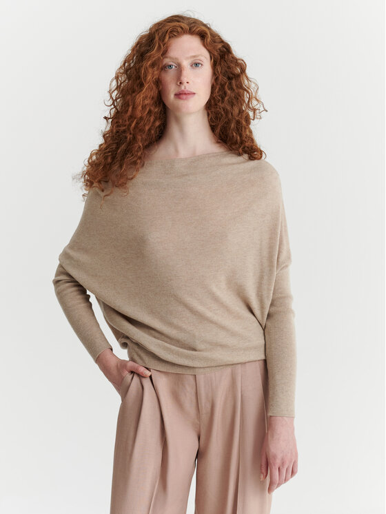 TATUUM TATUUM Sweter NASHA Beżowy Oversize