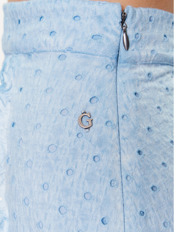 Guess Guess Miniszoknya Aini W3GD0A KALQ0 Kék Slim Fit