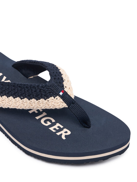 Tommy Hilfiger Tommy Hilfiger Japanke Crochet Summer FW0FW09417 Tamnoplava