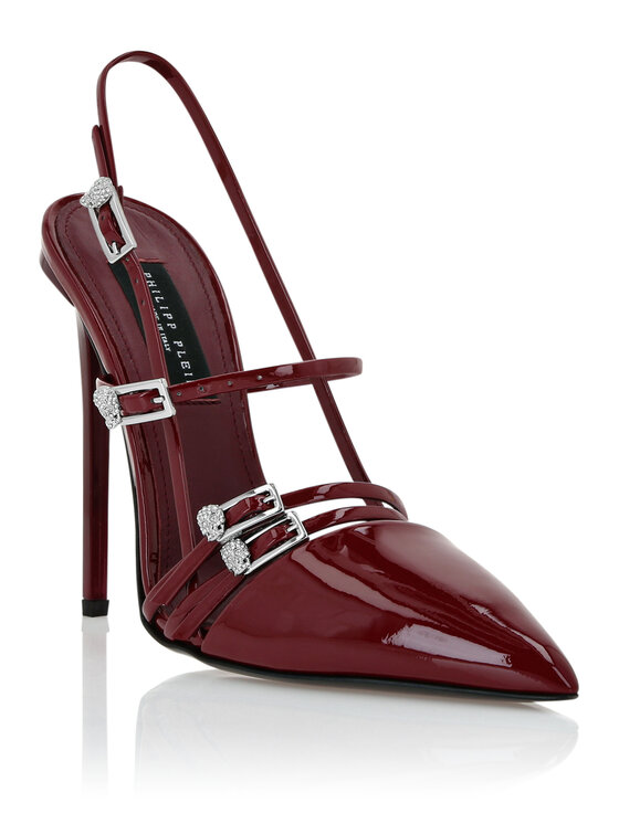 PHILIPP PLEIN PHILIPP PLEIN Czółenka 27487 Bordowy