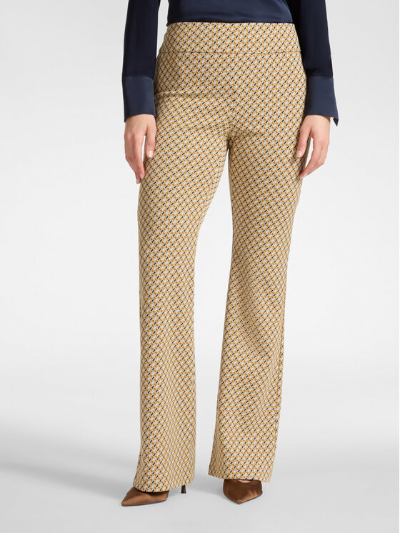 Elena Mirò Elena Mirò Pantaloni di tessuto P082Z000176N001 Crema Regular Fit