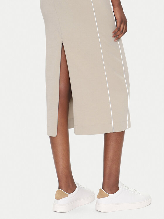 EA7 Emporio Armani EA7 Emporio Armani Spódnica midi 7W000279 AF12501 U6155 Beżowy Regular Fit