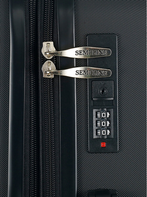 Semi Line Semi Line Rankinio bagažo lagaminas T5925-1 Juoda