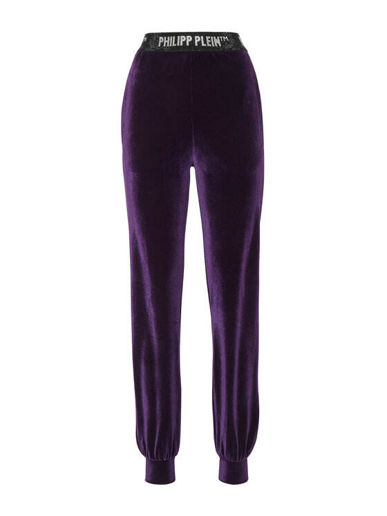 PHILIPP PLEIN PHILIPP PLEIN Jogger nohavice 3127 Fialová Regular Fit