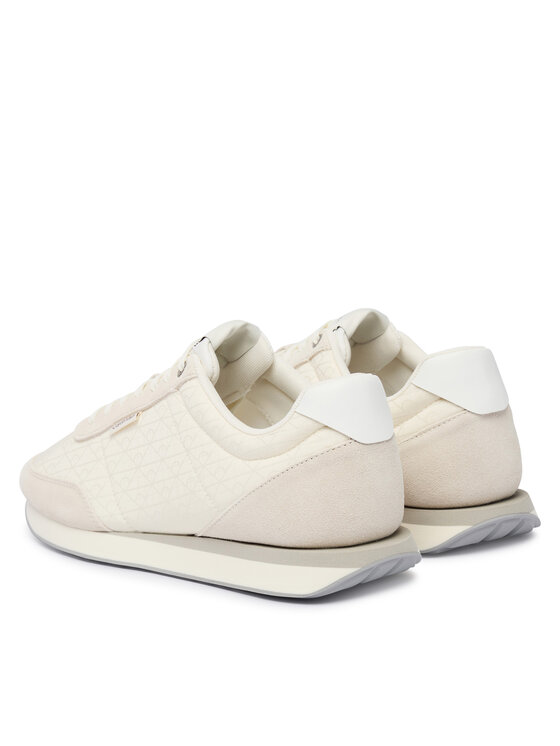 Calvin Klein Calvin Klein Sportcipők Retro Runner Ripstop Aop Ny HM0HM02140 Ekru