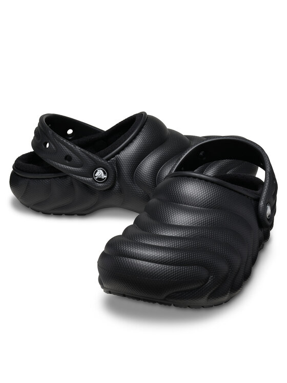 Crocs Crocs Klapki Classic Lined Overpuff Clog 210059 Czarny