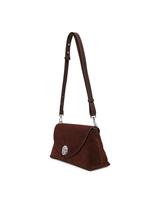 Coccinelle Coccinelle Ročna torba Toc Coccinellenikla Suede Bim E1 TOC 12 01 01 Rjava