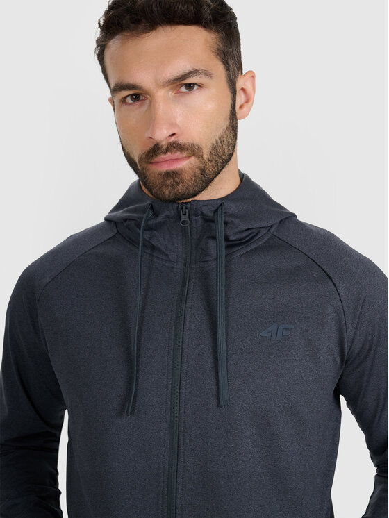 4F 4F Bluza MULTI ACTIVE Szary ciemny Regular Fit