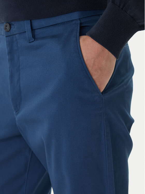 Calvin Klein Calvin Klein Chino kalhoty LV040EM633 Modrá Slim Fit