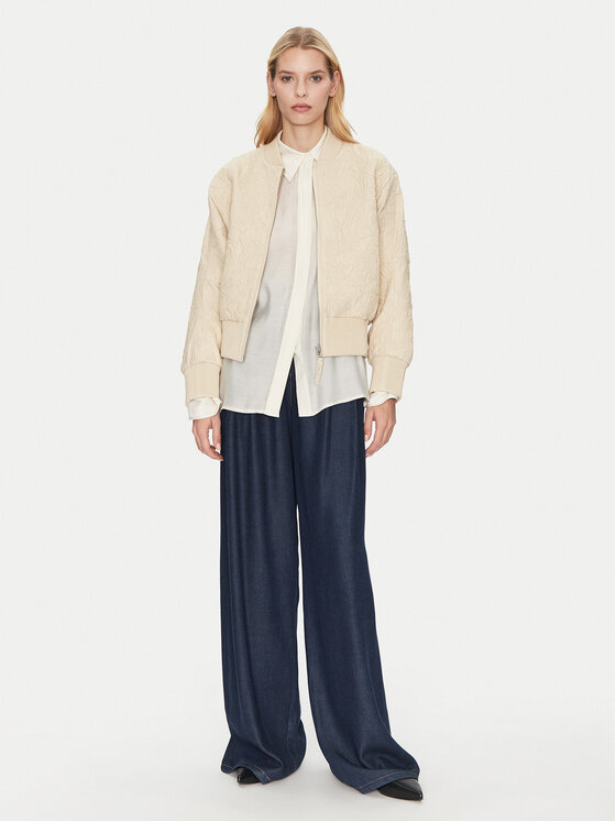 Munthe Munthe Bőrkabát Ferril 251151525105 Bézs Relaxed Fit