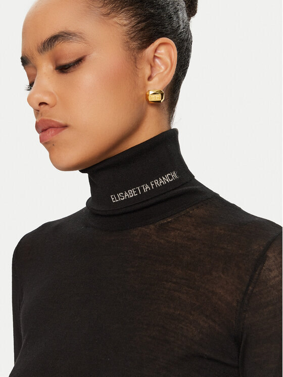 Elisabetta Franchi Elisabetta Franchi Поло MK-25S-47E2 Черен Regular Fit