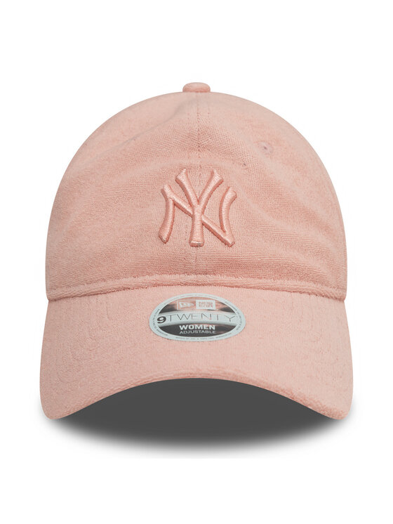 New Era New Era Czapka z daszkiem New York Yankees Towelling 9Twenty 60595347 Różowy