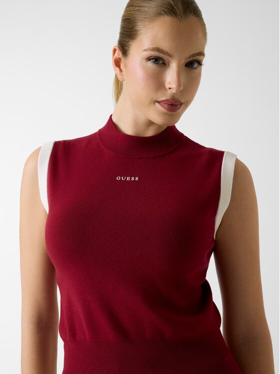 Guess Guess Svetr 181078 Červená Classic Fit