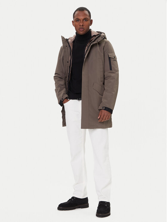 Geox Geox Parka Velletri M5628F T3285 F1432 Marrone Regular Fit