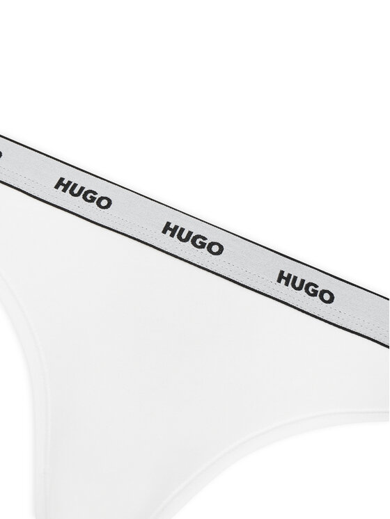 HUGO HUGO Set di 3 culotte classiche Triplet Brief Stripe 50480157 Bianco