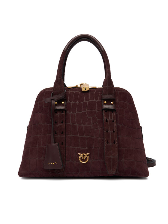 PINKO PINKO Borsetta Bowling Bag Medium AI 25-26 PLTT 105906 A2YW Bordeaux