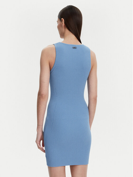 MICHAEL Michael Kors MICHAEL Michael Kors Úpletové šaty MS5830I33D Modrá Slim Fit