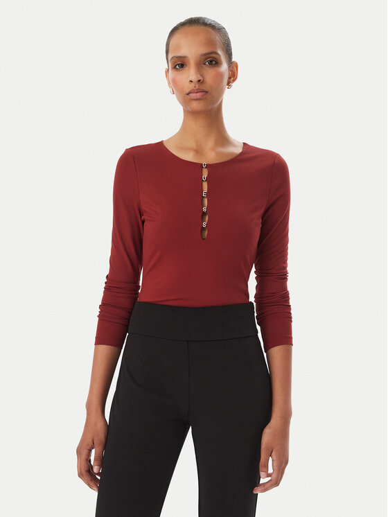 Guess Guess Bodi W6BP21 K6256 Bordoopunane Slim Fit