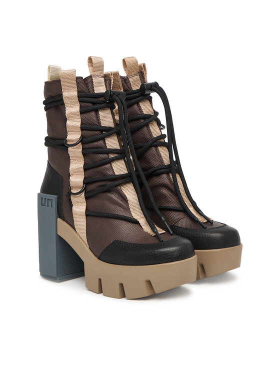 United Nude United Nude Kotníková obuv Grip Desert Mid 11035161165 Tmavě hnědá