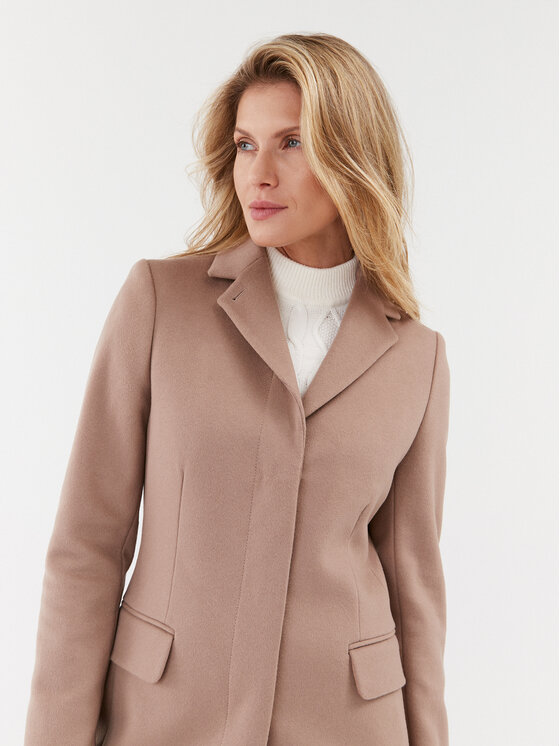 Calvin Klein Calvin Klein Wollmantel Essential K20K206877 Beige Regular Fit