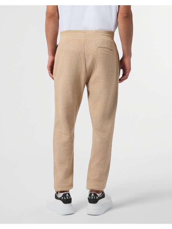 PHILIPP PLEIN PHILIPP PLEIN Spodnie dresowe 29881 Beżowy Jogger Fit