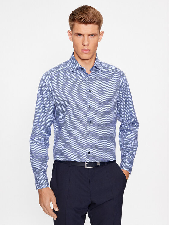 Eterna Eterna Риза 4036/XD87 Син Regular Fit