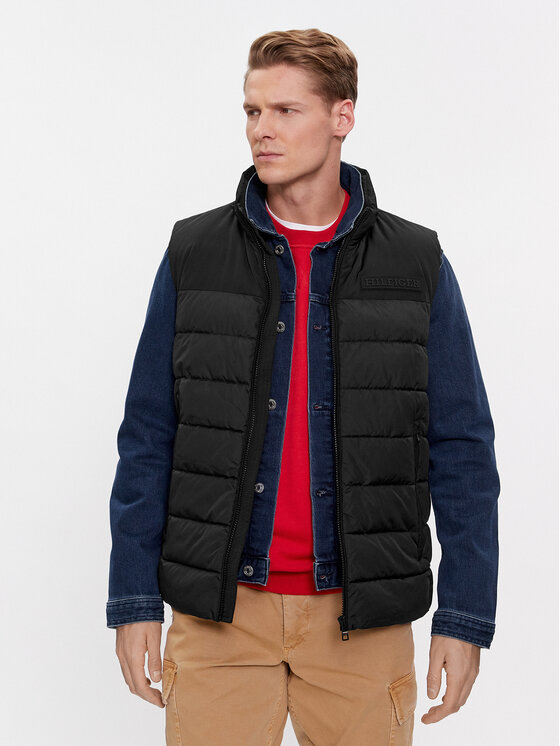 Tommy Hilfiger Športová vesta New York MW0MW33733 Čierna Regular Fit