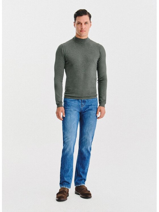 Pako Lorente Pako Lorente Sweter P25WN-2X-028 Zielony Classic Fit