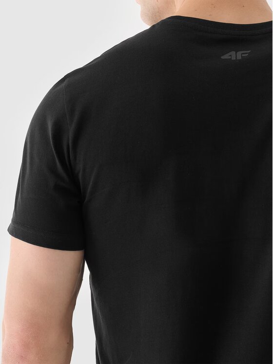 4F 4F T-shirt 4FRAW24TTSHM2301-20S Nero Regular Fit