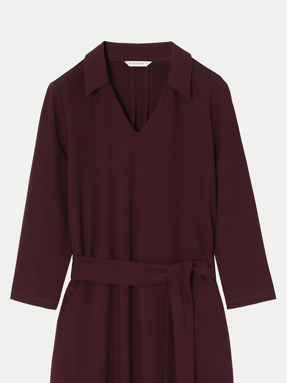 Tatuum Tatuum Ikdienas kleita Cole T2422.201B Bordo Regular Fit