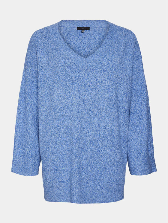 Vero Moda Curve Vero Moda Curve Pullover 10297266 Blau Regular Fit