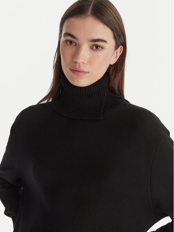 BOSS BOSS Трикотажна сукня C_Feringatessa 50550493 Чорний Relaxed Fit