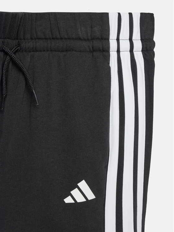 adidas adidas Спортивний костюм Seasonal Essentials Tiberio 3-Stripes JI6036 Чорний Regular Fit