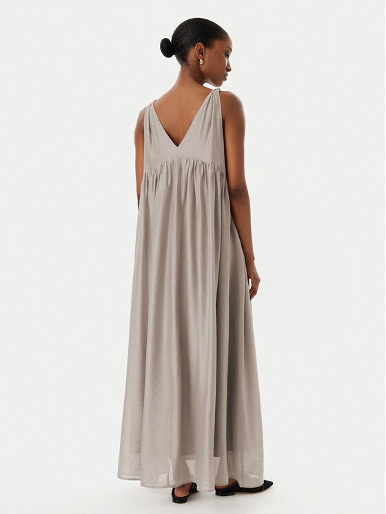 Eleh Eleh Sukienka letnia SS260270 Szary Relaxed Fit